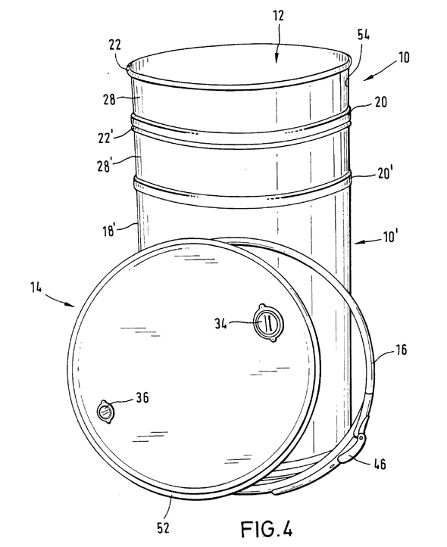 德国毛瑟专利产品 锥形宽筋开口钢桶风靡欧美